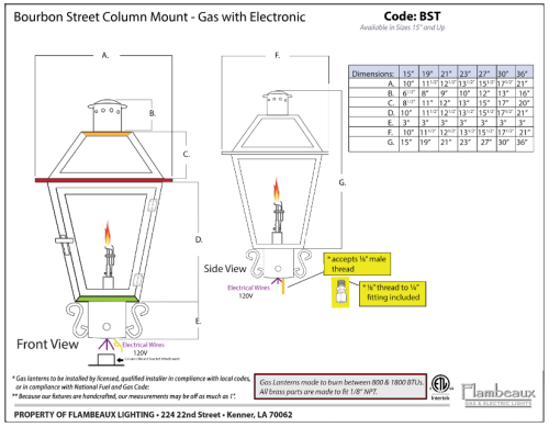 Bourbon-Column-Mount-Gas-Ignition