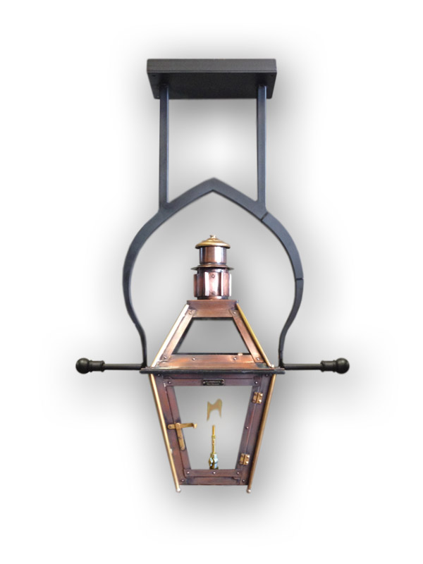 Classic Copper Gas Lantern - Hanging With Full Yoke– Tower Lighting