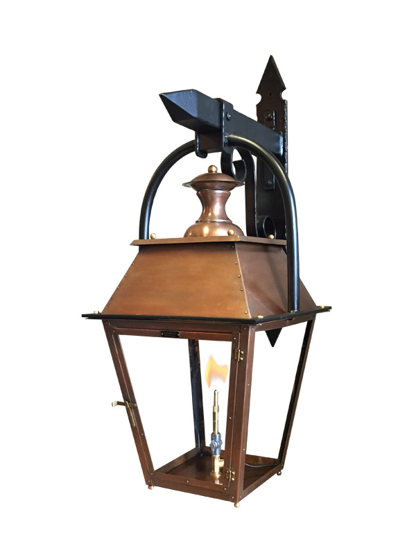 Bourbon Street Outdoor Lantern with Wall Mount Yoke