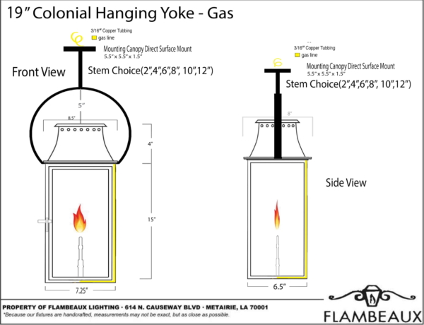 Colonial Yoke Gas Quickship - Image 3