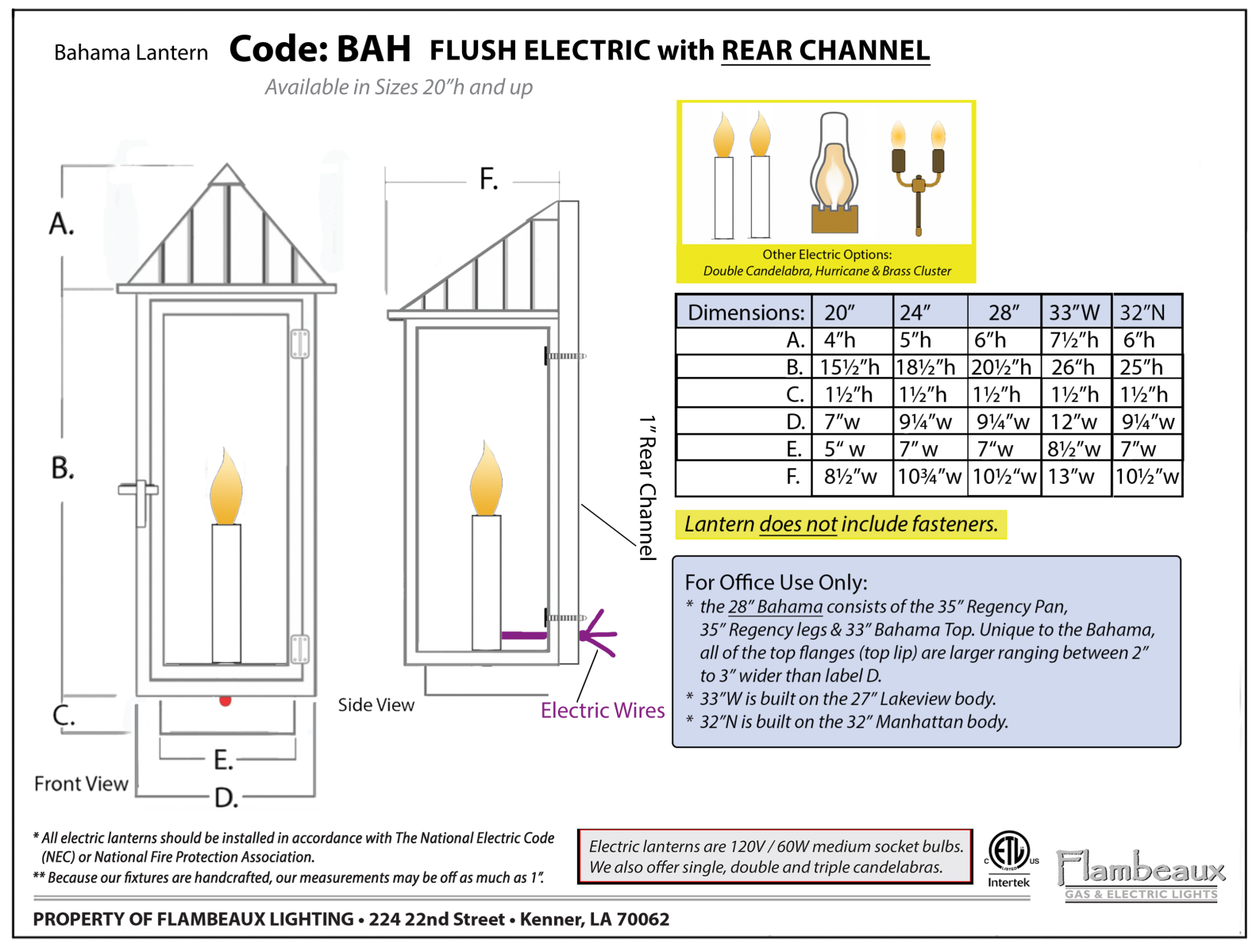 BahamaFlushChannelElecCutSheet