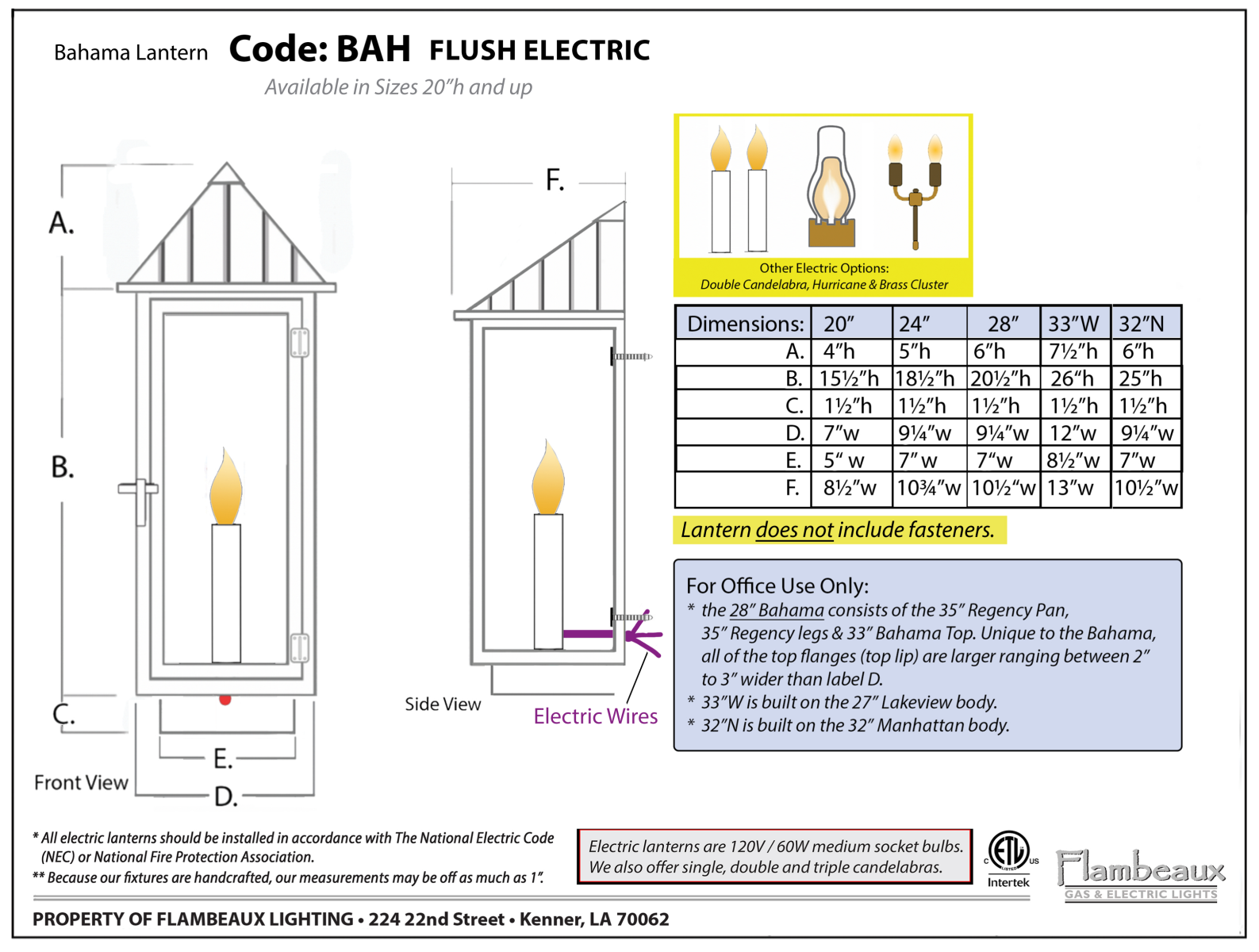 BahamaFlushElecCutSheet