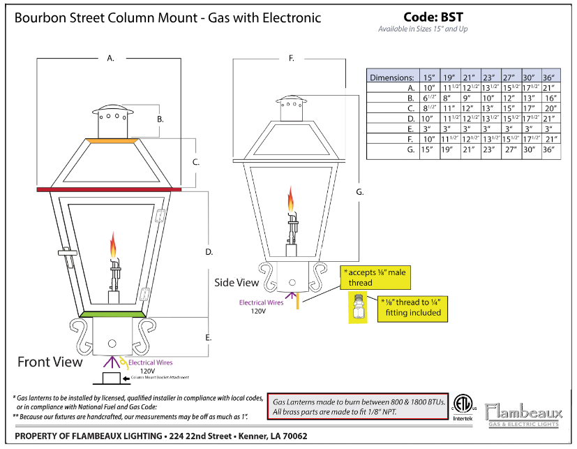 Bourbon-Column-Mount-Gas-Ignition