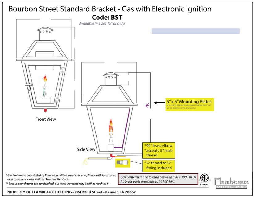 Bourbon-Std-Bracket-Gas-Ignition