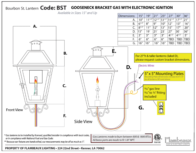 BourbonGooseneckGasIgnitorCutSheet