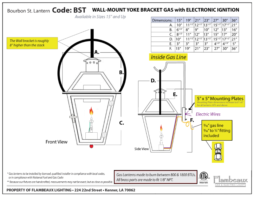 BourbonWallMntYokeGasIgnitionCutSheet